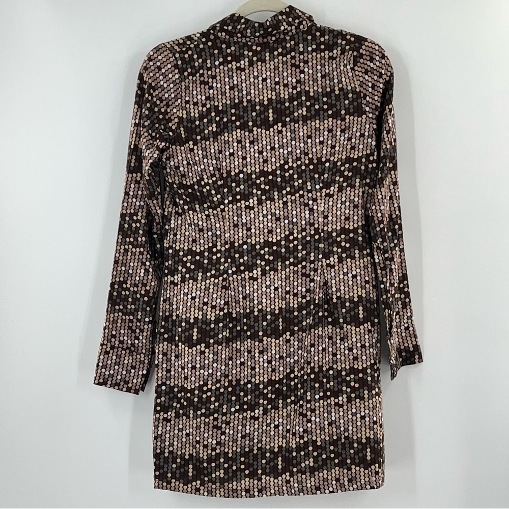 Motel Vaya Button Up Mini Dress in Retro Polka Dot NWT size XS - Picture 5 of 8